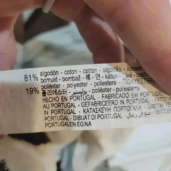 Zara Women's Blue/Cream/Brown Striped Cotton Poly Wrap Shirt - Picture 5 of 12